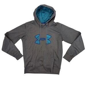 Woman's Under Armour Semi-Fitted Gray Hoodie Pullover Sweatshirt Size Medium